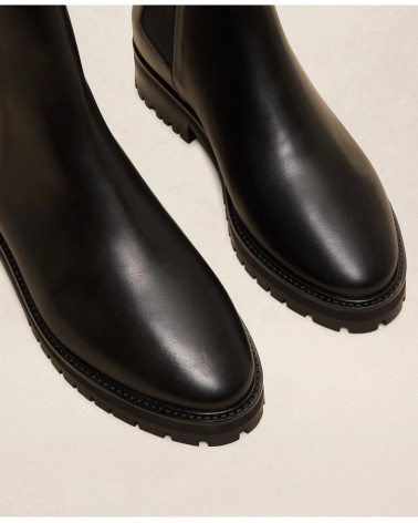Bottines n°501 - Cuir - Noir