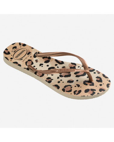 HAVAIANAS SLIM ANIMALS BEIGE