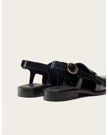 Mangsa - Cuir box noir