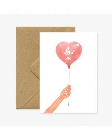 Carte - Heart Balloon