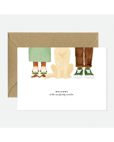 Carte - Welcome family dog