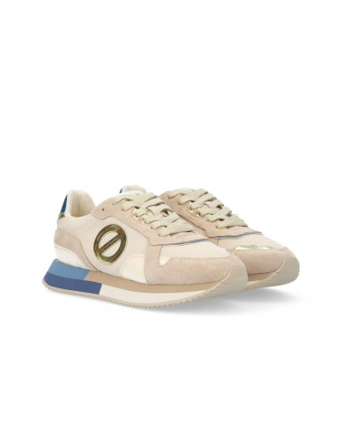 MIA JOGGER W SUEDE/KNIT/PAT. BEIGE/NUDE/BLUE 