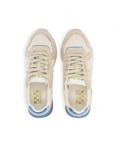 MIA JOGGER W SUEDE/KNIT/PAT. BEIGE/NUDE/BLUE 