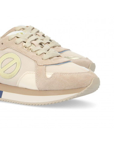 MIA JOGGER W SUEDE/KNIT/PAT. BEIGE/NUDE/BLUE 