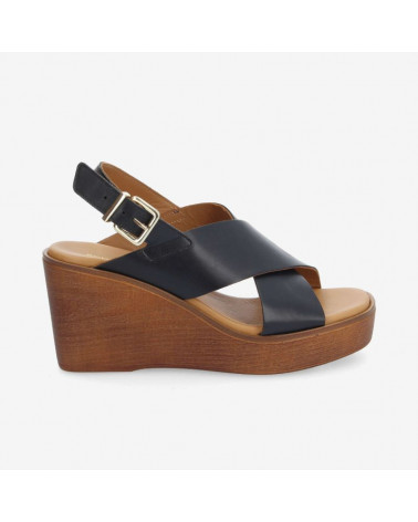 FLORES SANDALE W NAPPA BLACK