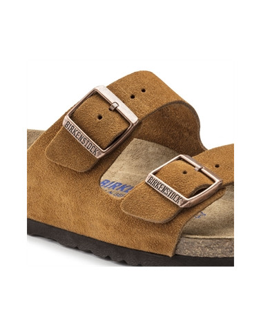 Arizona - Lit de pied souple - Suede Mink - Normale