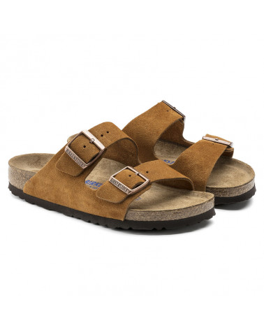 Arizona - Lit de pied souple - Suede Mink - Normale
