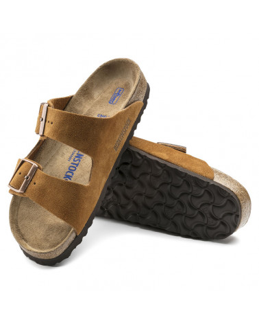 Arizona - Lit de pied souple - Suede Mink - Normale