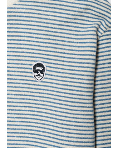 CREW - RAYURE - IVOIRE / BLEU GRIS