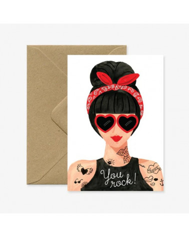 Carte - Hipster Girl