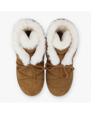 SLOW MID W SUEDE CAMEL