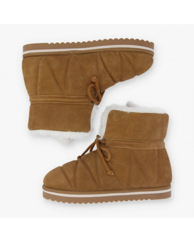 SLOW MID W SUEDE CAMEL