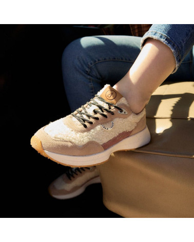 MOON JOGGER W SHEEPY/SUEDE DOVE/SKIN