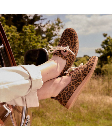 STONE ONE W SUEDE LEO CAMEL