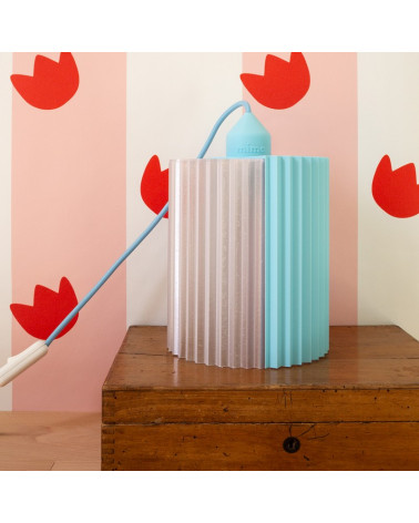 Lampe à poser PRISMO - Bleu Pastel