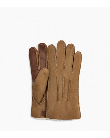 CONTRAST SHEEPSKIN TECH GLV CHESTNUT