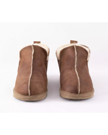 Annie slippers Antique Cognac