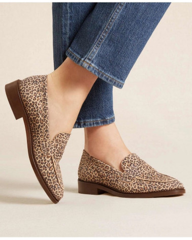 Mocassins n°82 - Cuir imprimé - Léopard