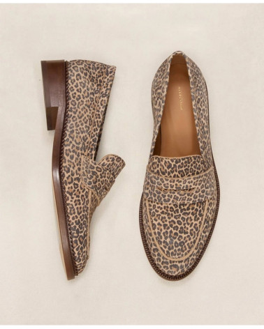 Mocassins n°82 - Cuir imprimé - Léopard