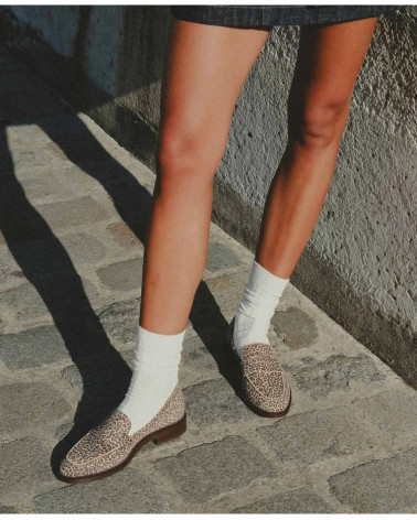 Mocassins n°82 - Cuir imprimé - Léopard