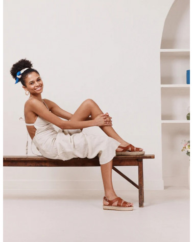 Chantal - Cuir cognac