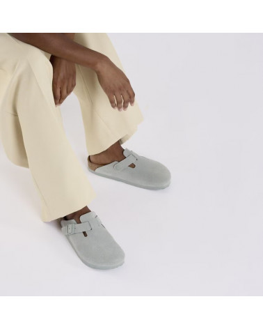 Boston - Suede Pure Sage - Etroite