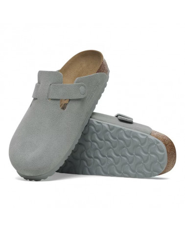 Boston - Suede Pure Sage - Etroite