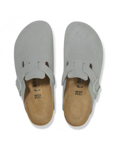 Boston - Suede Pure Sage - Etroite