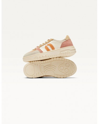 Nora - Gris clair rose clair crème