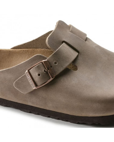 Boston - Cuir huilé Tabacco Brown - Etroite