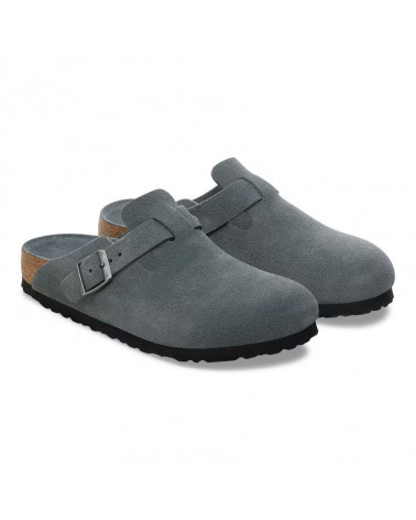 Boston - Lit de pied souple - Basalt Gray Tonal - Etroite