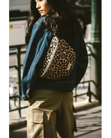 Custine XL - le sac banane - Léopard beige