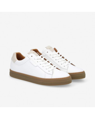 SPARK CLAY M NAPPA/SUEDE WHITE/GREGE, SOLE GOMME