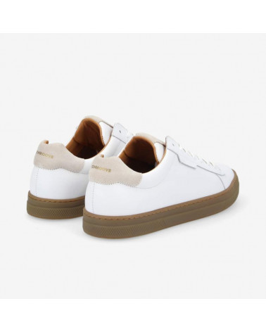 SPARK CLAY M NAPPA/SUEDE WHITE/GREGE, SOLE GOMME