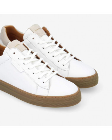 SPARK CLAY M NAPPA/SUEDE WHITE/GREGE, SOLE GOMME