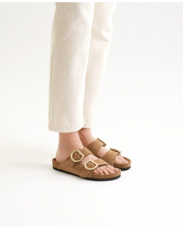 Mules n°62 - Suede - Taupe