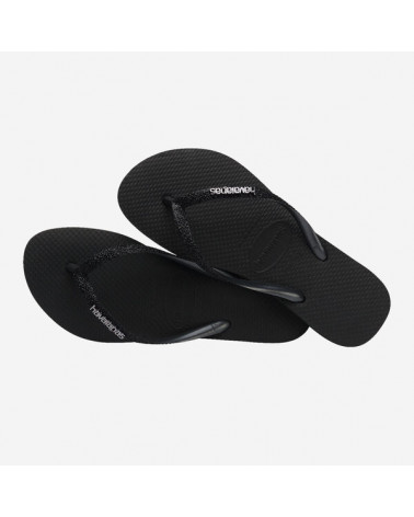 HAVAIANAS SLIM GLITTER II BLACK
