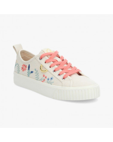 STOMP SNEAKER W COTON/EMBROID. DOVE/MULTICOLORE