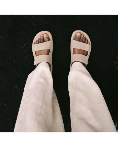 ETNA SUEDE TAUPE ALMOND - FEMME