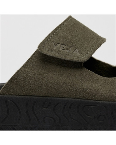 ETNA SUEDE KAKI BLACK - FEMME