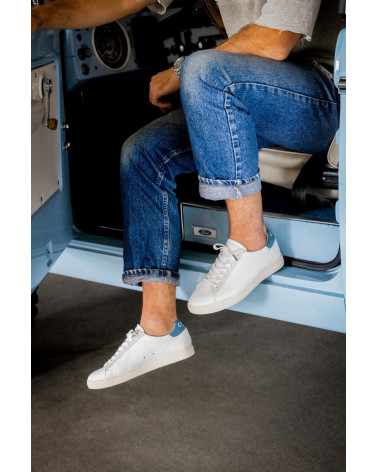 BRADLEY WHITE LEATHER STELLAR BLUE