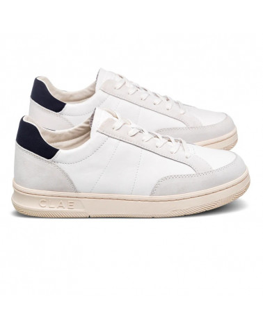 MONROE WHITE LEATHER NAVY