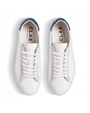 BRADLEY WHITE LEATHER DENIM BLUE