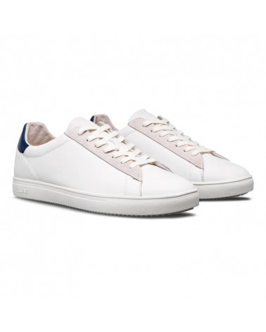BRADLEY WHITE LEATHER DENIM BLUE