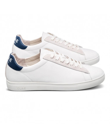 BRADLEY WHITE LEATHER DENIM BLUE