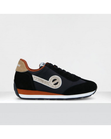 CITY RUN JOGGER W SUEDE/CAMPER BLACK/BLACK