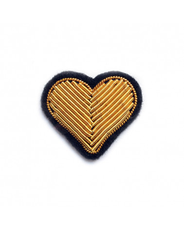 Broche - Coeur Doré