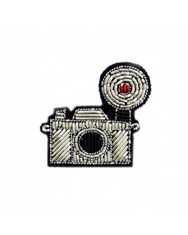BROCHE - Appareil Photo Argent
