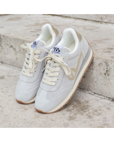 CITY RUN JOGGER W SUEDE FUMO
