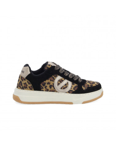 ALISON SNEAKER W SDE/SDE.LEO/GLO BLACK/NATURAL/BRASS